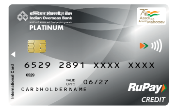 Indian Overseas Bank Platinum RuPay Credit Card