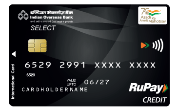 Indian Overseas Bank Select RuPay Credit Card