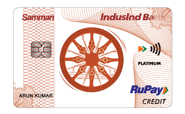 IndusInd Samman RuPay Credit Card