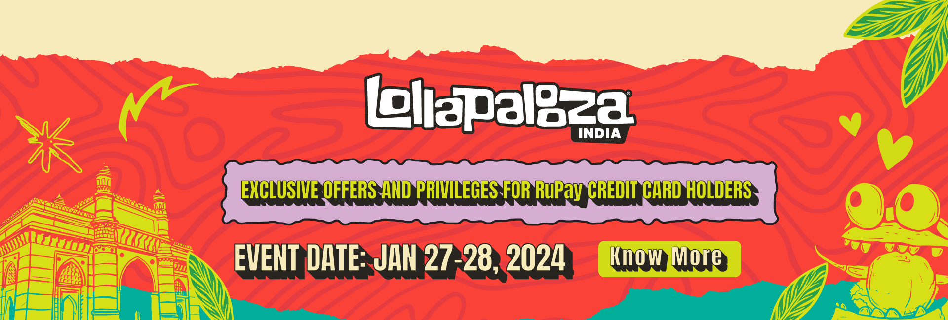 lollapalooza india rupay credit card