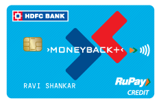 HDFC MoneyBack+ RuPay Credit Card