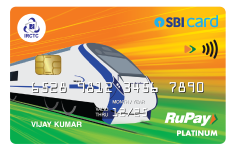 RuPay SBI IRCTC CREDIT CARD