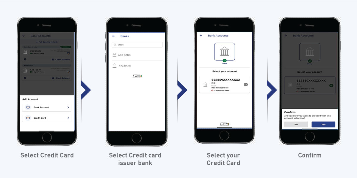 Link RuPay Credit Card on UPI