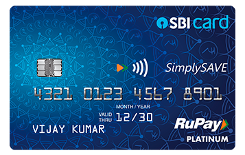 SimplySave SBI RuPay Card